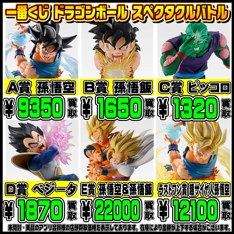 新作一番くじ買取リスト更新しました！ 7/14～ ドラゴンボール・カイジ